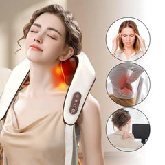Electric Cervical Massage Shawl with Shiatsu Technology - Adjustable Heat Body Massager for Long - Lasting Neck and Back Relaxation - Life Snap