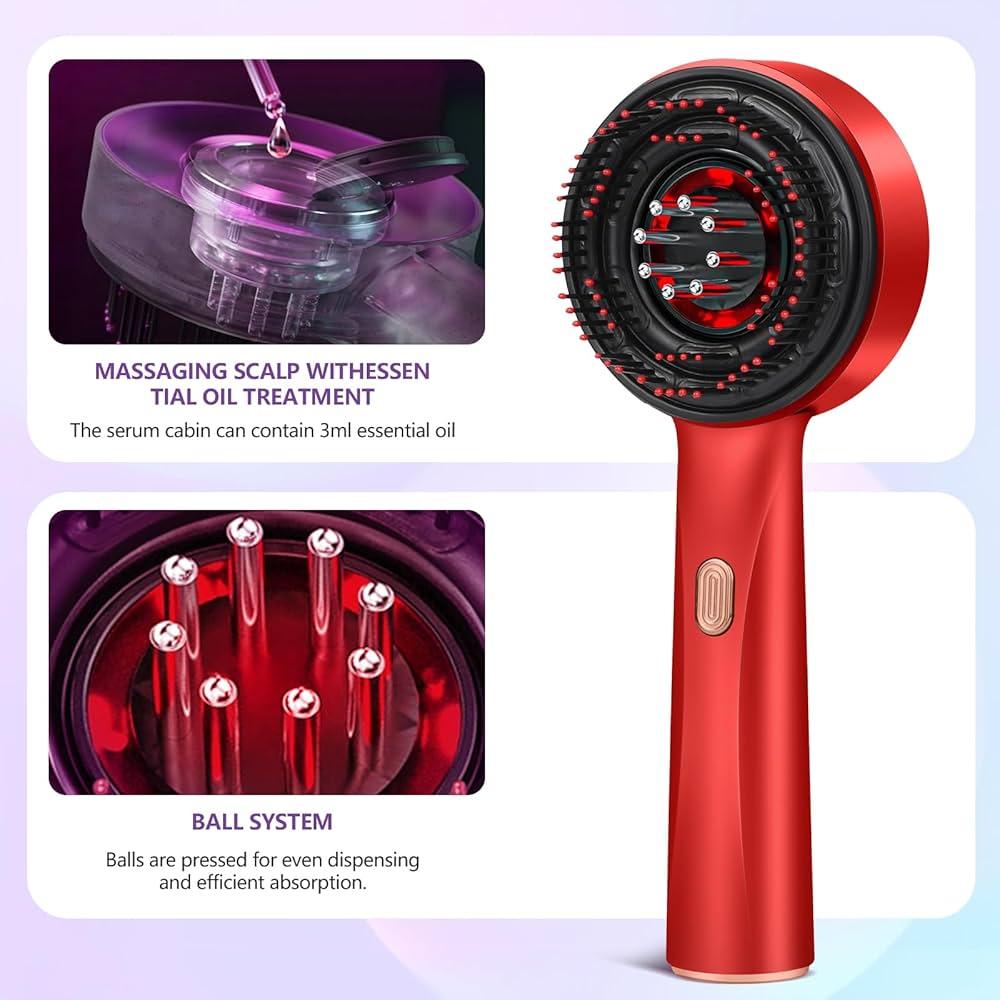 Electric Scalp Massager with Red Light Therapy Hair Growth - Life Snap