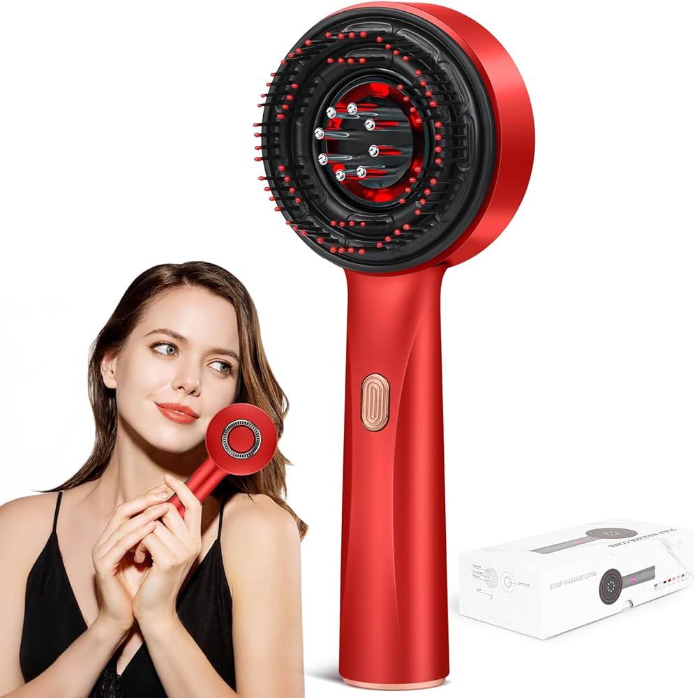 Electric Scalp Massager with Red Light Therapy Hair Growth - Life Snap