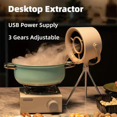 New Portable Exhaust Fan Small Kitchen Hood Extractor Barbecue - Life Snap
